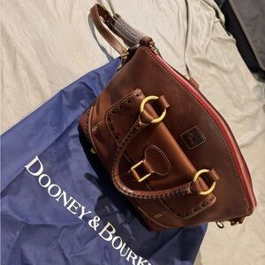 Dooney & Bourke Domed Florentine Satchel in chestnut